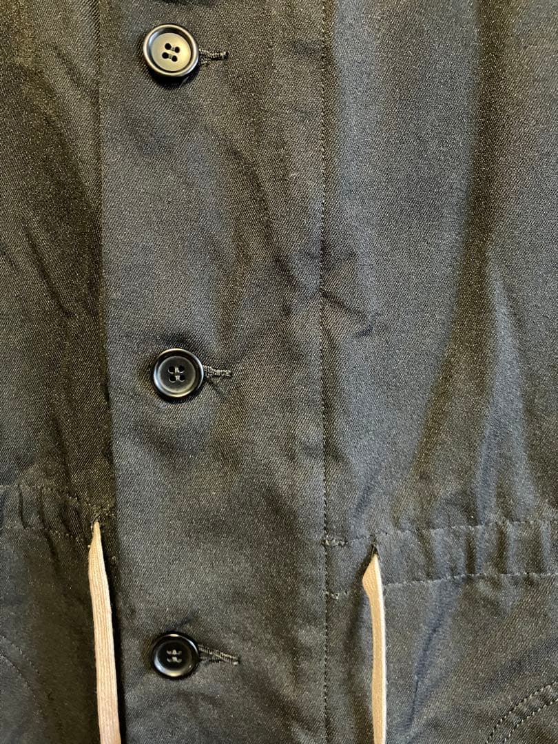 【ブラックコムデギャルソン】 ポリ縮絨 モッズコート