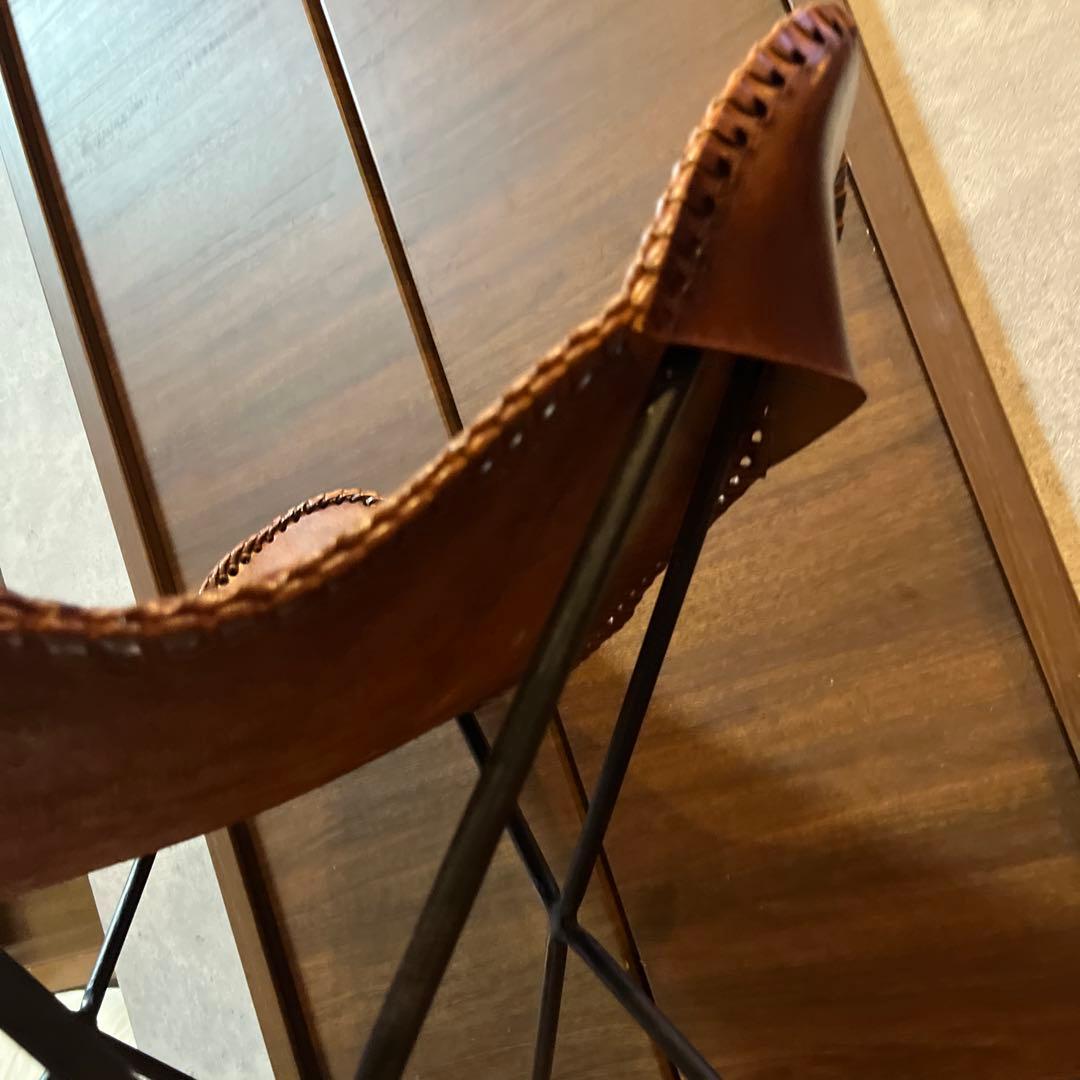 バタフライチェア　レザーチェア アンティーク ヴィンテージ