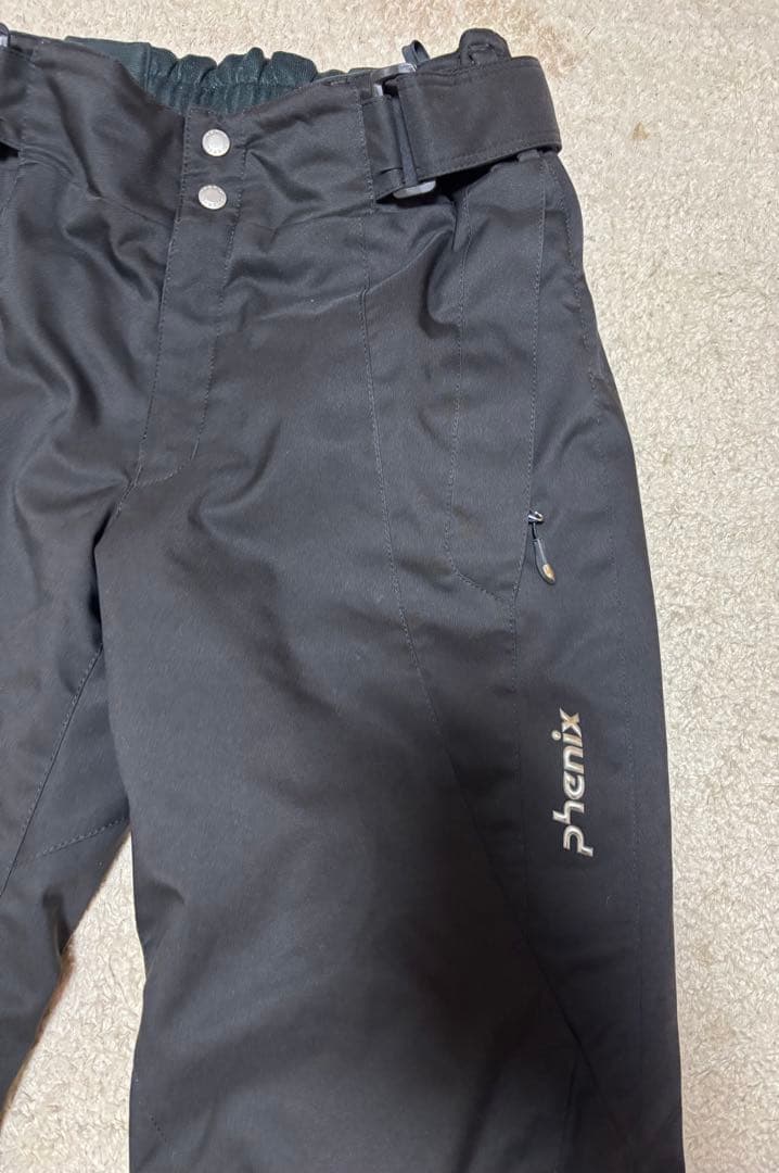 Phenix メンズ スキーウェア Mサイズ ブラック オレンジ 上下セット