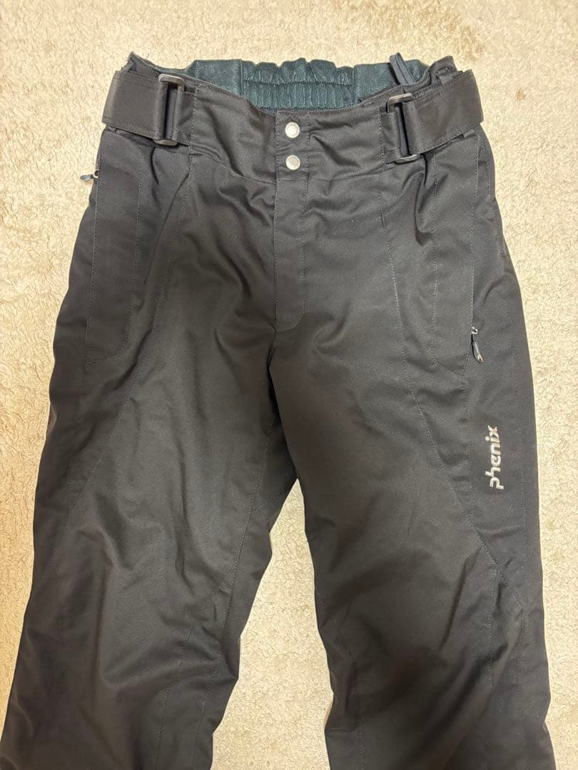 Phenix メンズ スキーウェア Mサイズ ブラック オレンジ 上下セット