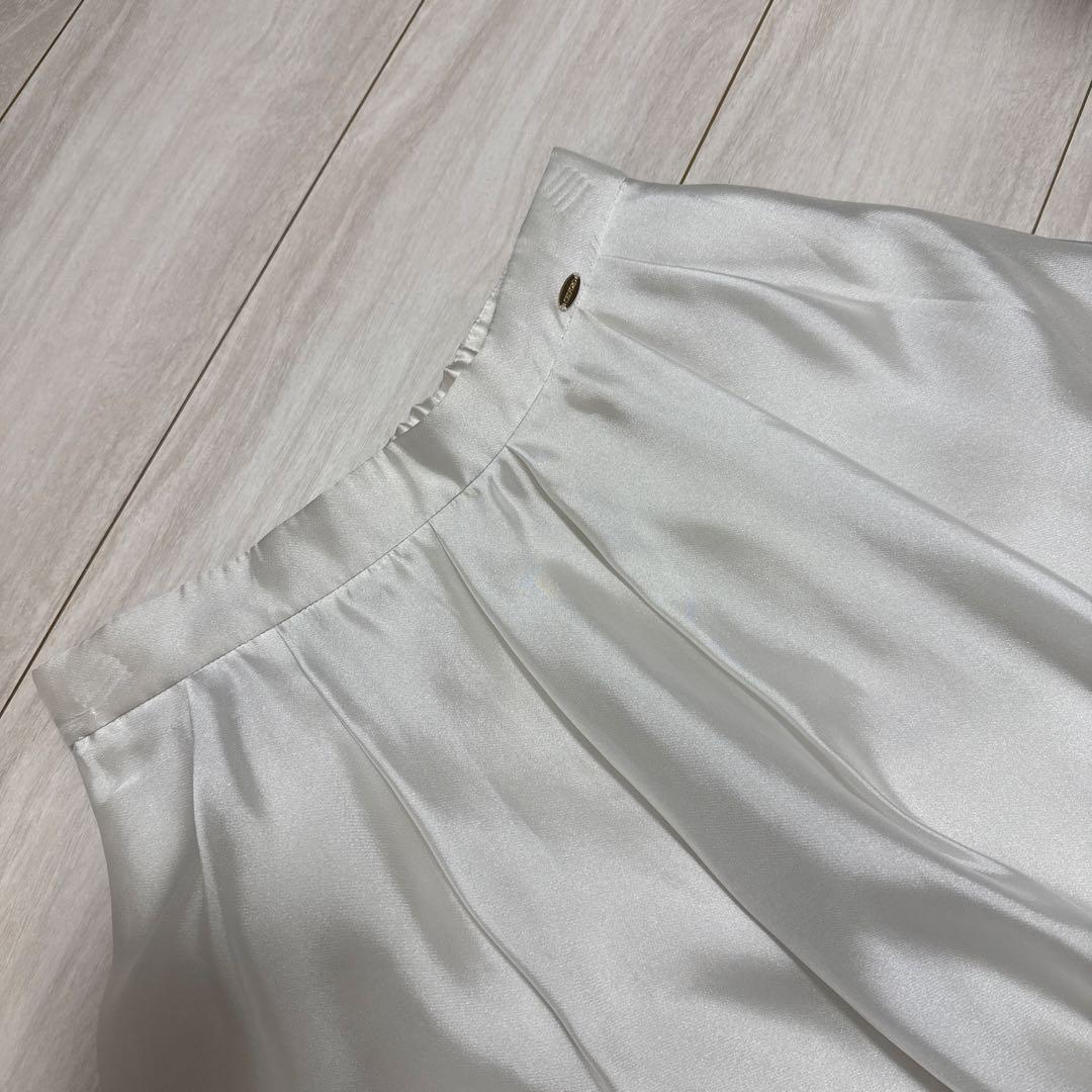 【美品】CELFORD シアーフレアスカート アイボリー 36