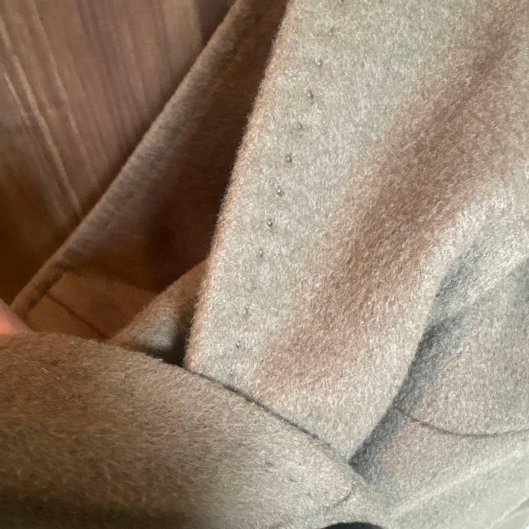 美品23区定番　カシミヤ混フード付コート　サイズ40