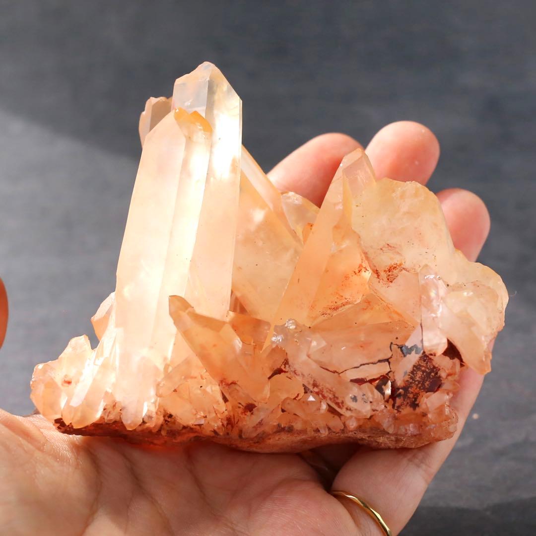 コロンビア産クォーツ ピンク 水晶 天然石 水晶 鉱物 一点物 クラスター 浄化