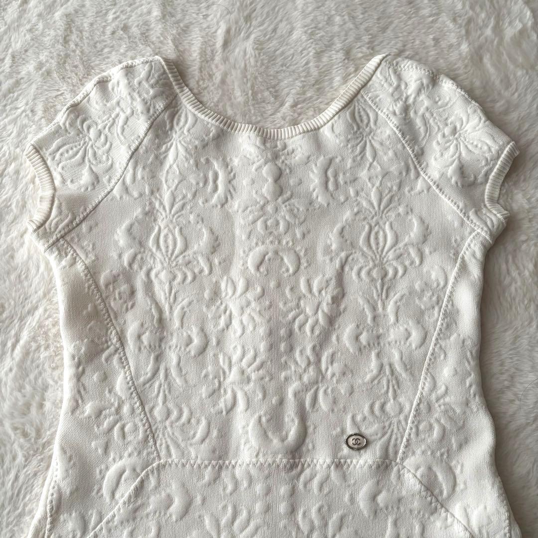 CHANEL シャネル クルーズライン42 ワンピース ココマークボタン 13号