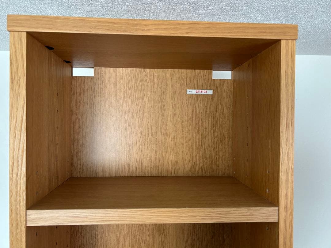 無印良品 オーク材薄型ラック 大 (送料込み)