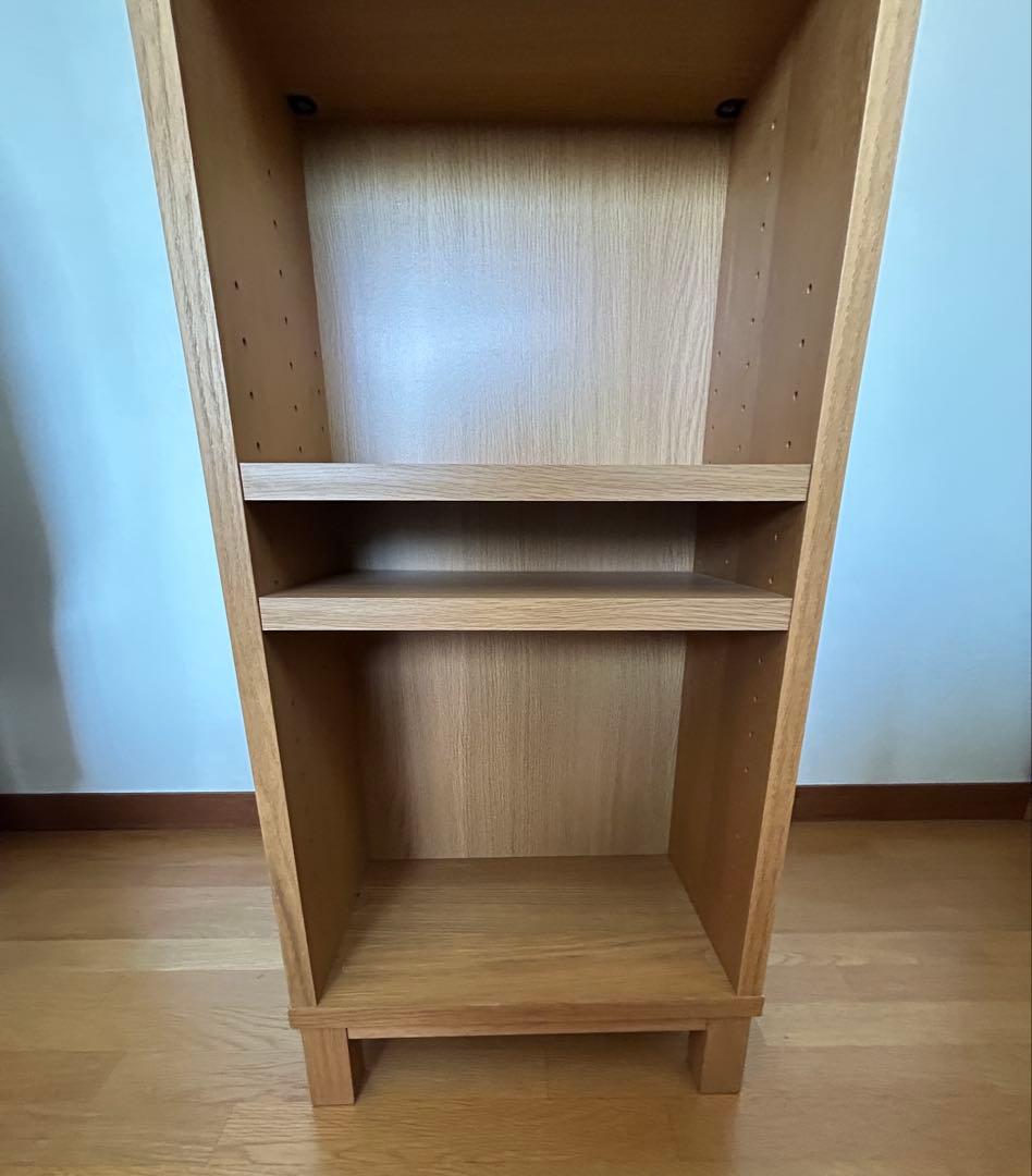 無印良品 オーク材薄型ラック 大 (送料込み)