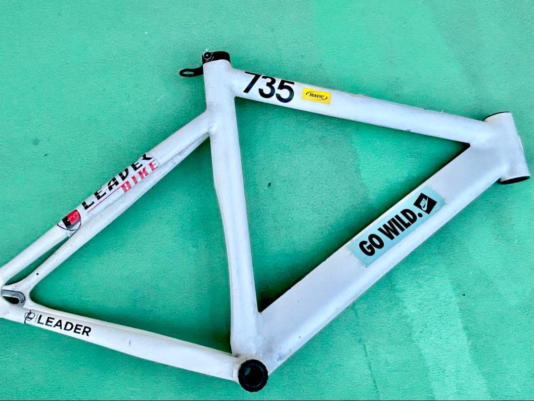 【リーダーバイク/LEADER735フレーム】割れ有！要確認品★サイズL