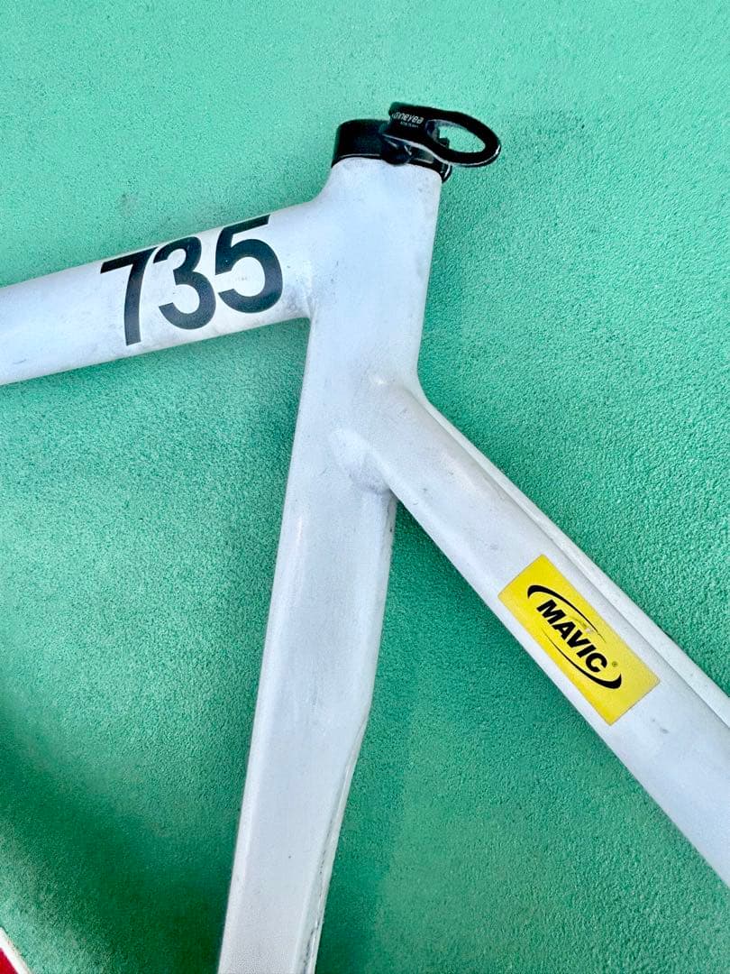 【リーダーバイク/LEADER735フレーム】割れ有！要確認品★サイズL