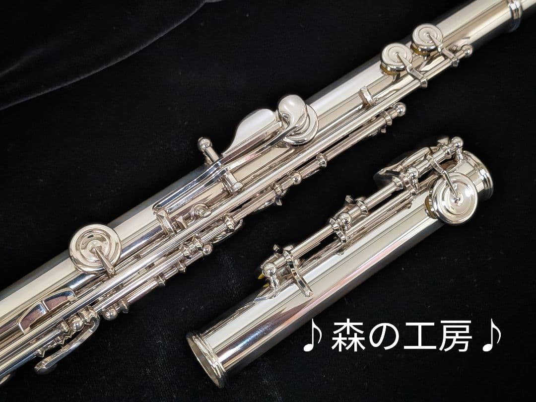 フルート専門店‼️初心者応援‼️頭部管銀製　ヤマハフルートYFL451 Eメカ