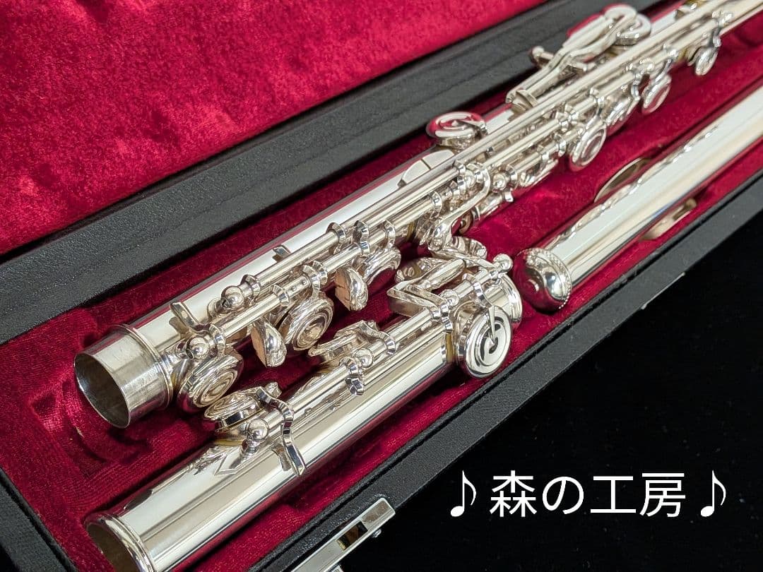 フルート専門店‼️初心者応援‼️頭部管銀製　ヤマハフルートYFL451 Eメカ
