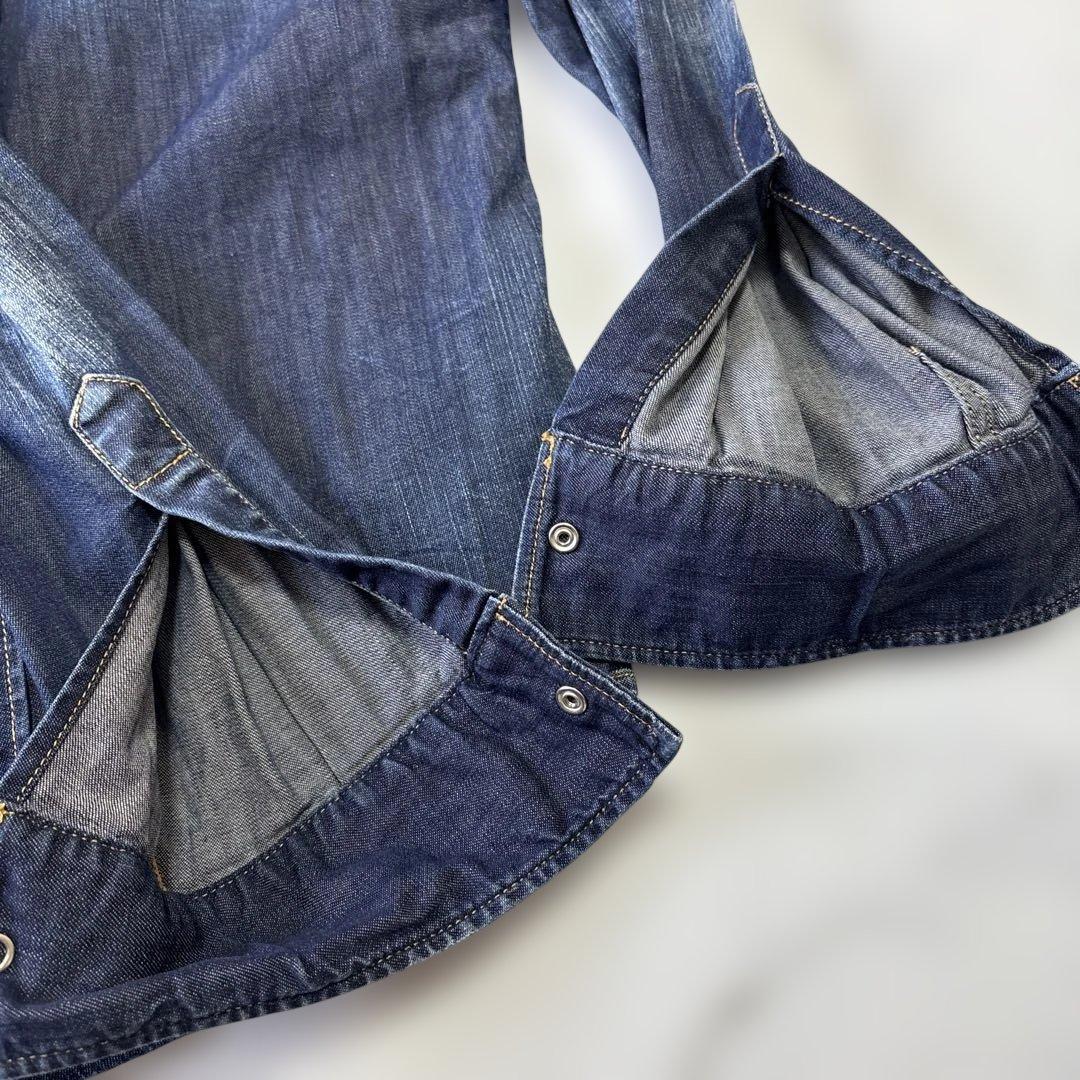 ✨美品✨現行DSQUARED2 ディースクエアード ダメージ加工 デニムシャツ