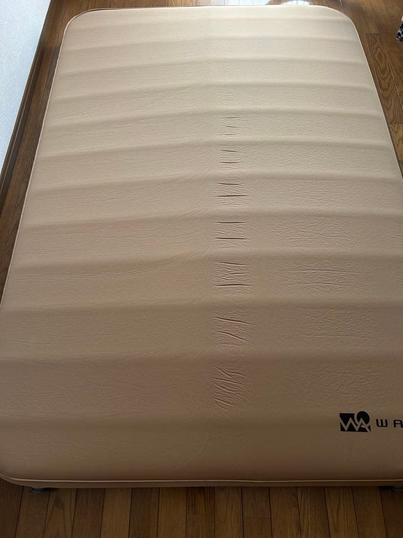 WAQ インフレーターマット　10cm ダブルサイズ タンカラー