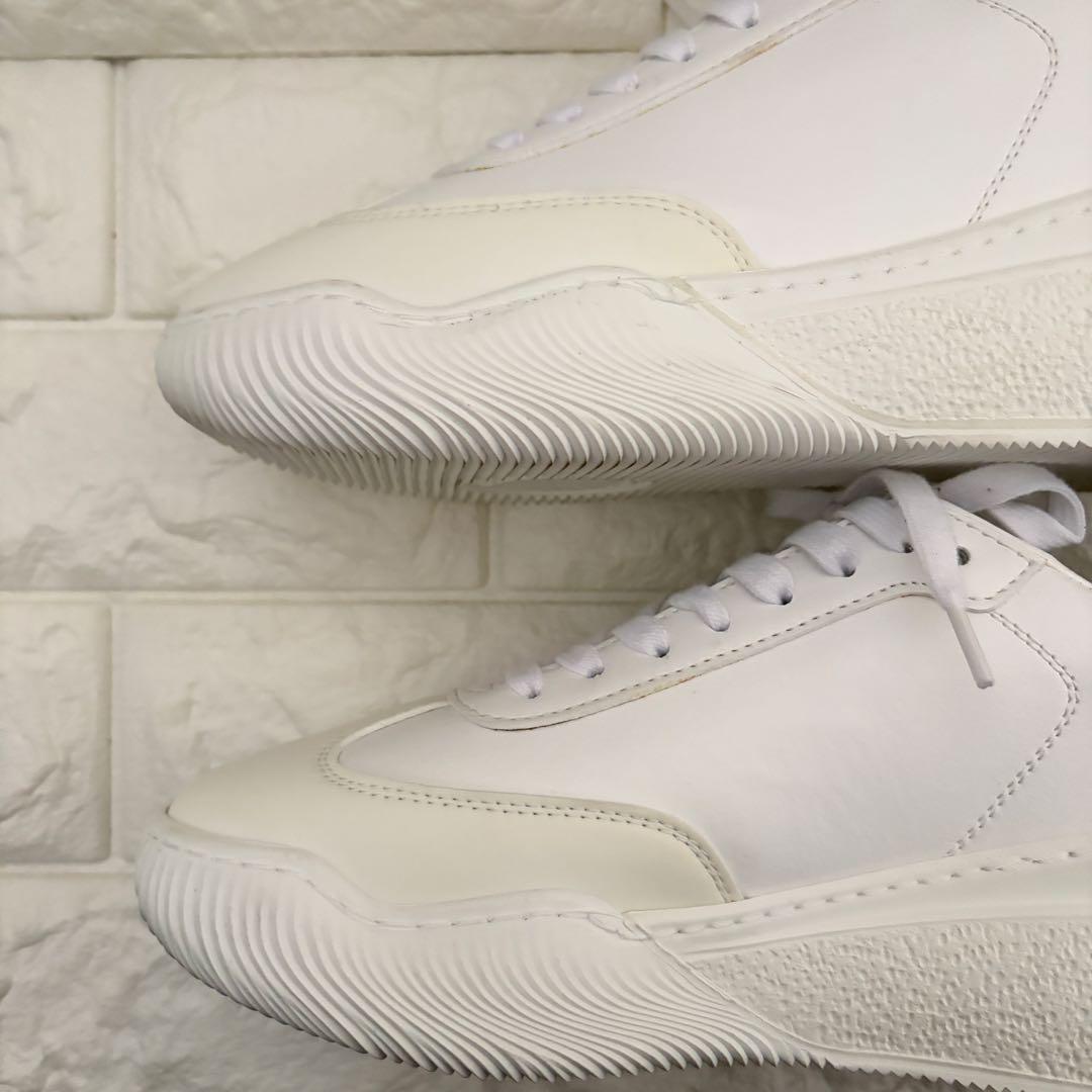 未使用級 ステラマッカートニー 厚底 スニーカー 白ストライプ 23cm