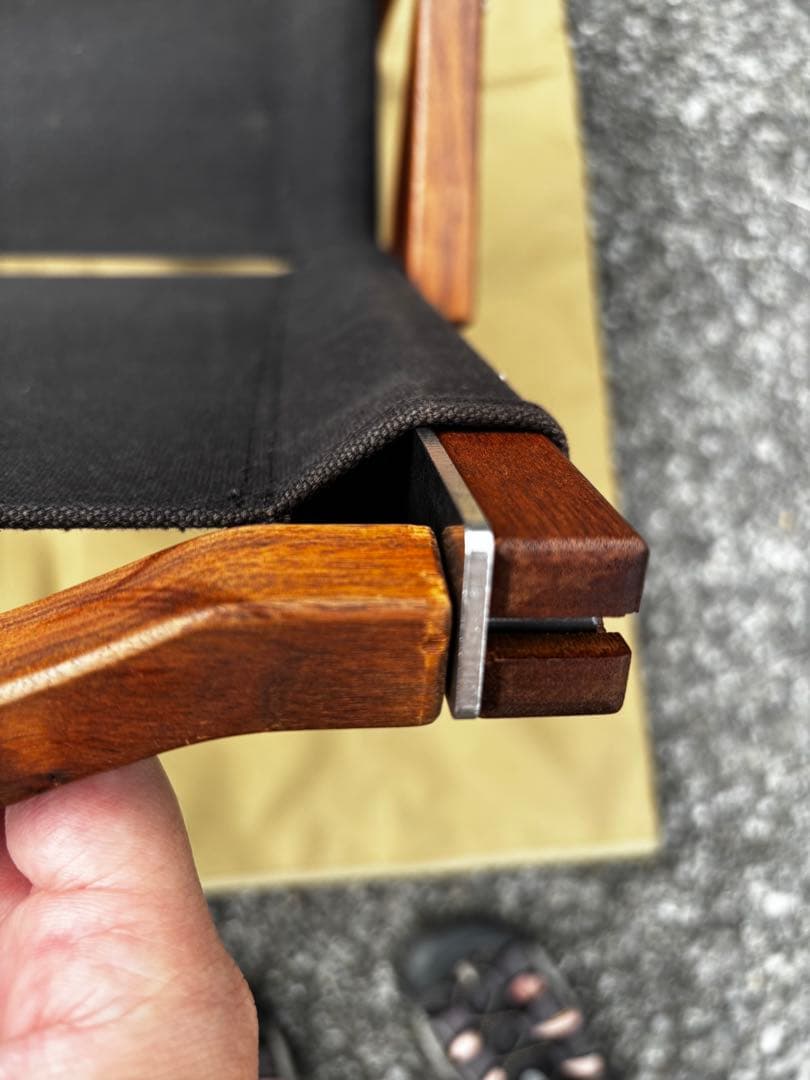 コンダクターズチェア（黒） キャンプオンパレード