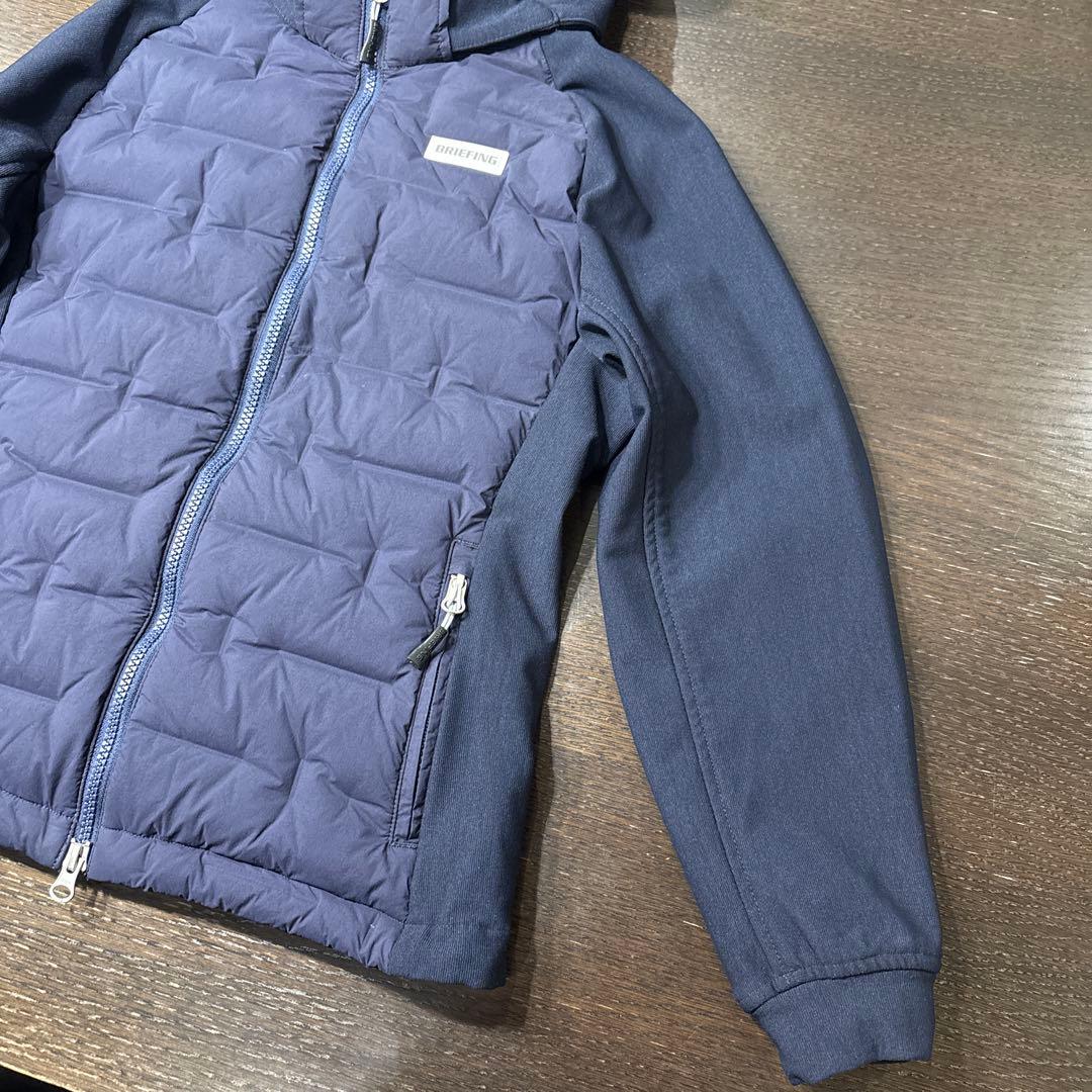 ブリーフィング　フード付きダウンジャケット レディース ネイビー　sサイズ
