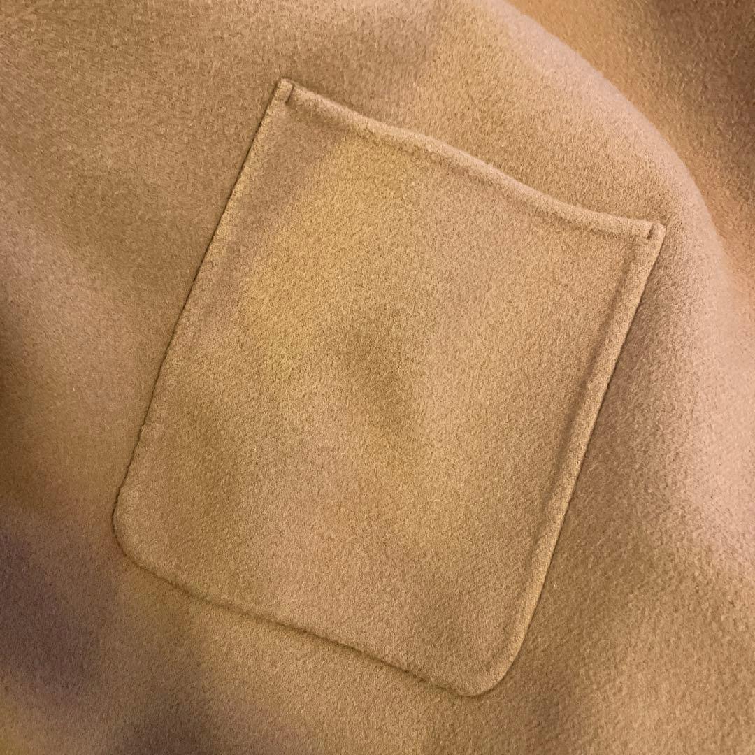 スローブイエナ　ブラウン フリース ポンチョ