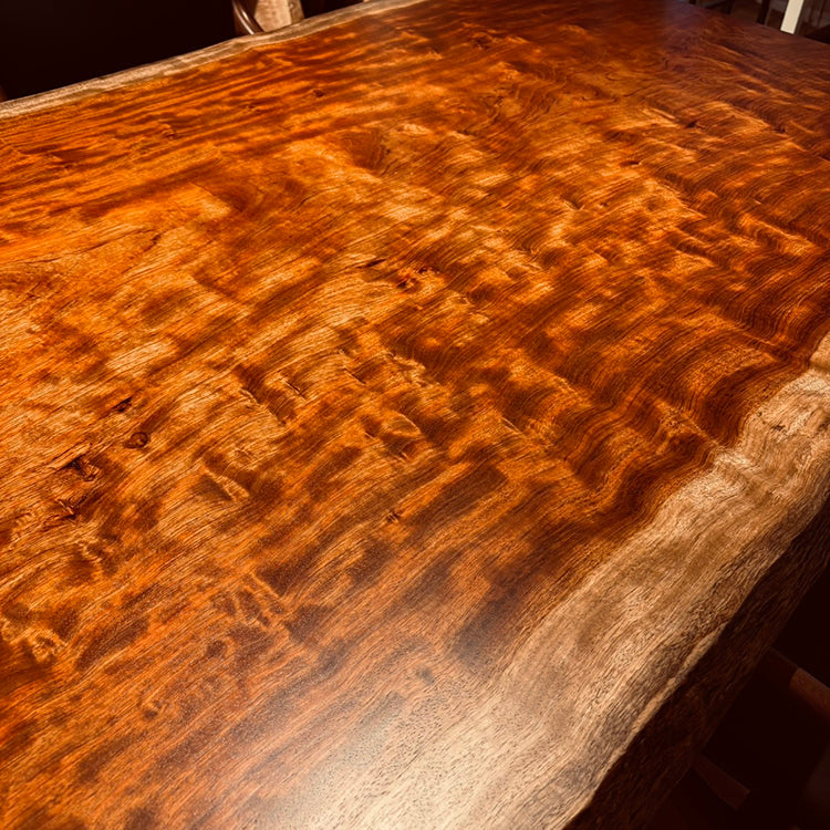 一枚板 ブビンガ 1657-1/2-10-1 （W220cm) ダイニングテーブル