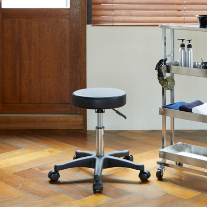 ヘッドスパスツール【スイング】（日本製） ブラックの卸・通販