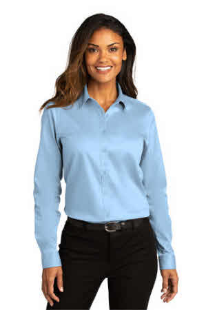 LW808 Women's Wrinkle Resistant Long Sleeve Dress Shirt