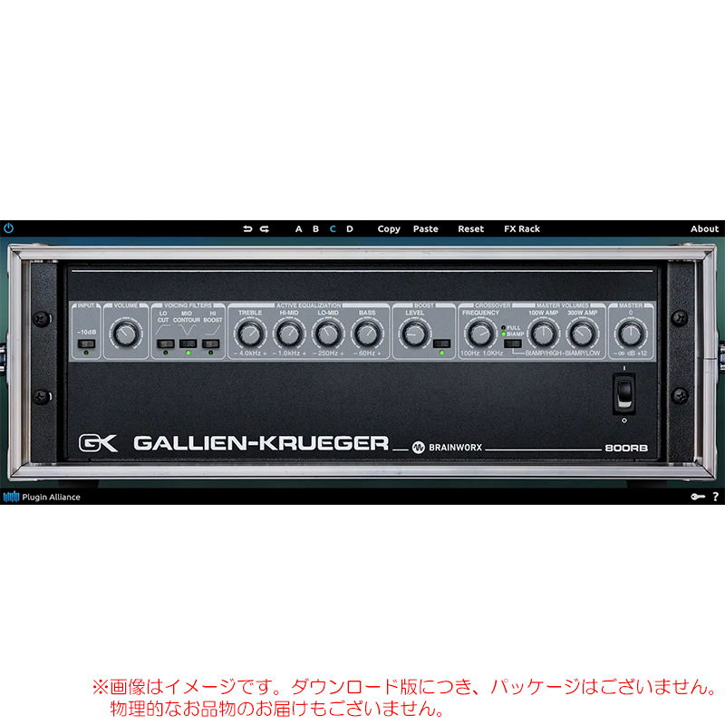 PLUGIN ALLIANCE GALLIEN-KRUEGER 800RB ダウンロード版 安心の日本