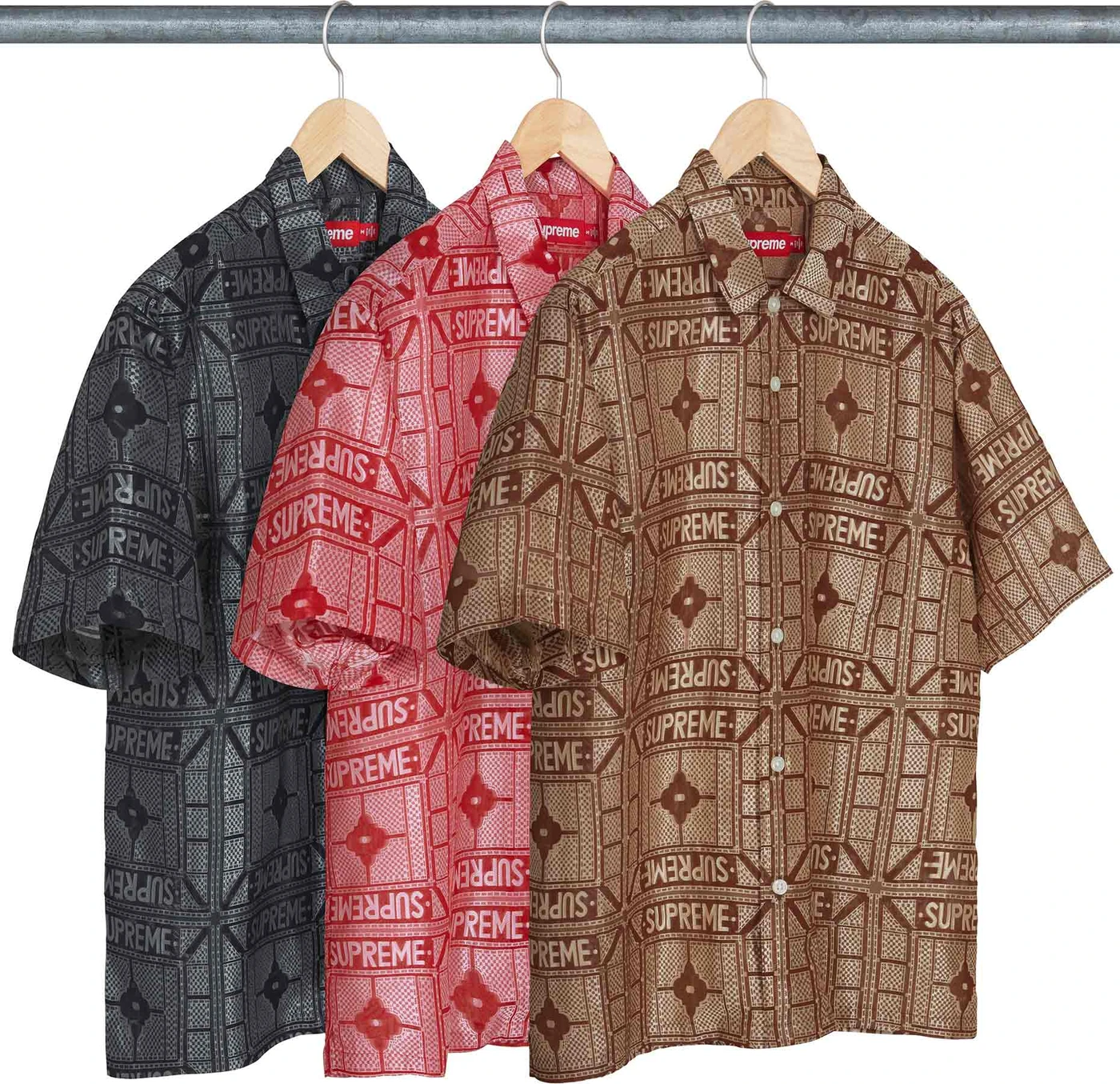 Tray Jacquard S/S Shirt | Supreme 24ss